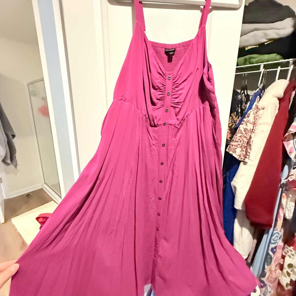 Torrid Strapless Pink Dress